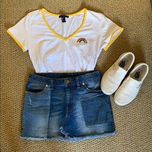 Forever 21 rainbow tee